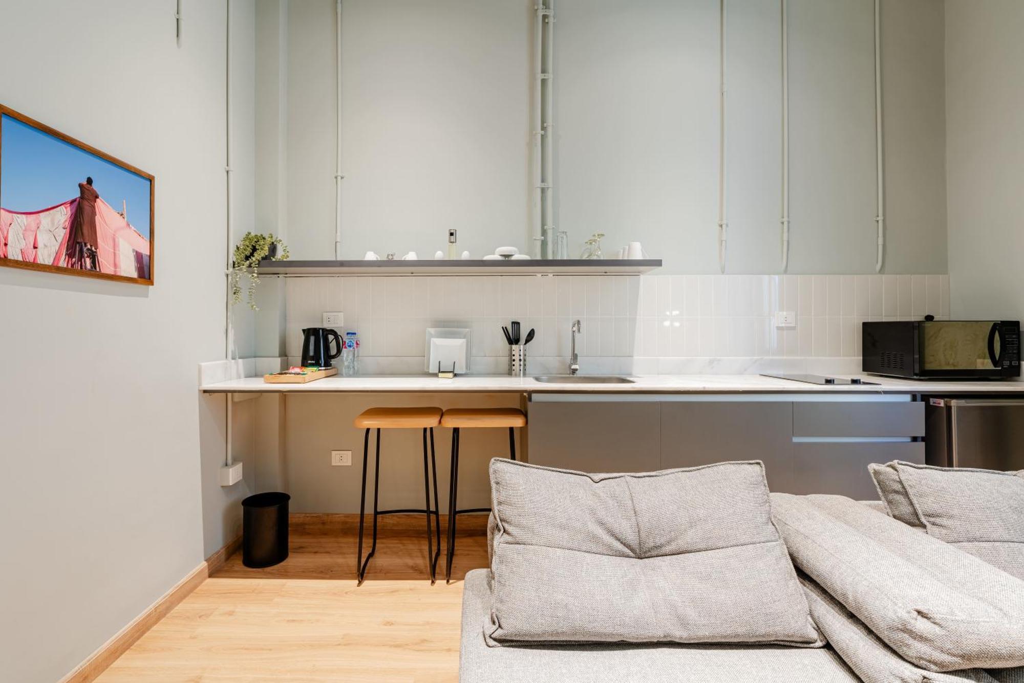 Grey L Studio Apartments Downtown Alexandria Menasce House Exterior foto